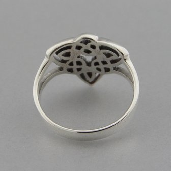 Zilveren Ring Keltische Knoop Triquetra 