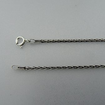 Zilveren Ketting Vlecht 55 cm
