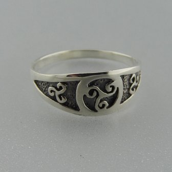 Zilveren Ring Keltische Triskel 