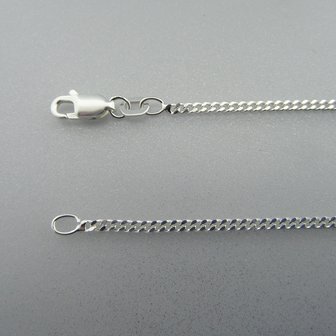 Zilveren Ketting gourmet 45 cm x 2 mm 