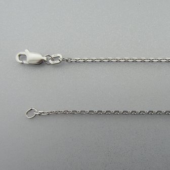 Zilveren Ketting Anker 42 cm