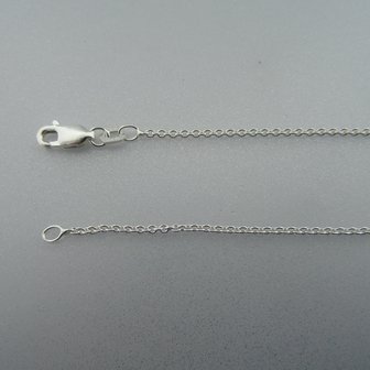 Zilveren Ketting Anker  60 cm  