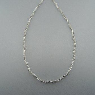 Zilveren Ketting Gedraaid  42 cm  