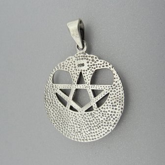 Zilveren Hanger Pentagram met Keltische Knoop  
