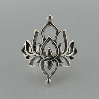 Zilveren Ring Lotus 