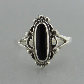 Zilveren Ring met Onyx 