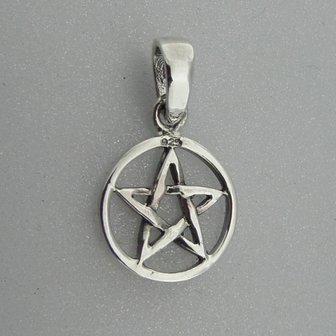 Zilveren Hanger Pentagram  