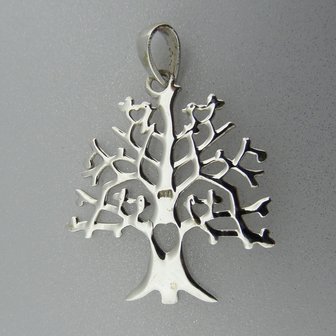 Zilveren Hanger Levensboom  