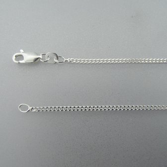 Zilveren Ketting Gourmet 50 cm