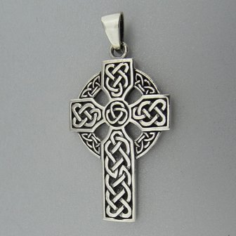 Zilveren Hanger Keltisch Kruis 