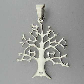 Zilveren Hanger Levensboom   
