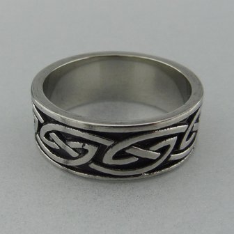 Edelstaal Ring Tribal   