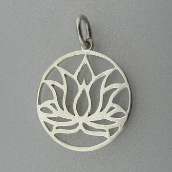 Zilveren Hanger Lotus 