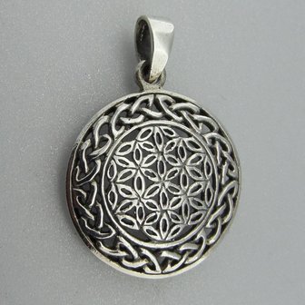 Zilveren Hanger Flower of Life 