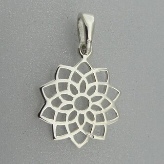 Zilveren Hanger Flower of Life    