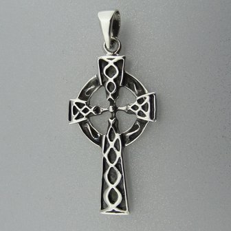 Zilveren Hanger Keltisch Kruis  