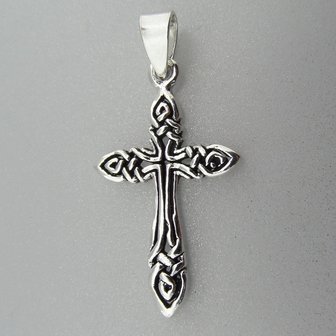 Zilveren Hanger Keltisch Kruis    