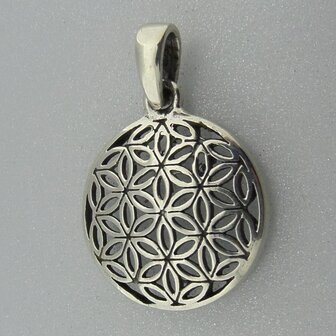 Zilveren Hanger Flower of Life   