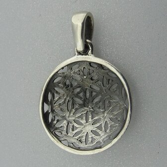 Zilveren Hanger Flower of Life   