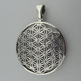 Zilveren Hanger Flower of Life  