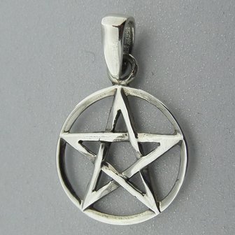 Zilveren Hanger Pentagram