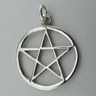 Zilveren Hanger Pentagram  