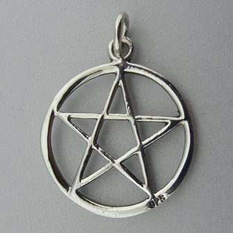 Zilveren Hanger Pentagram  