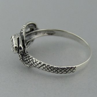 Zilveren Ring Slang   