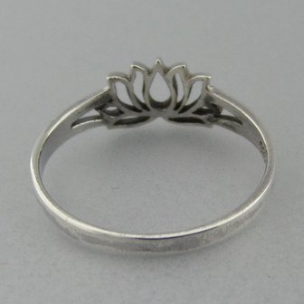 Zilveren Ring Lotus