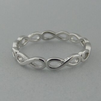 Zilveren Ring Infinity   