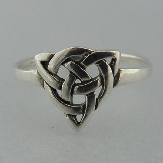 Zilveren Ring Keltische Triquetra  