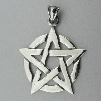 Zilveren Hanger Pentagram  