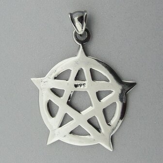 Zilveren Hanger Pentagram  