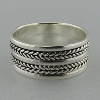 Zilveren Band Ring   