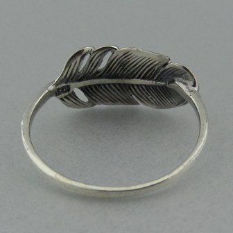 Zilveren Ring Veer   
