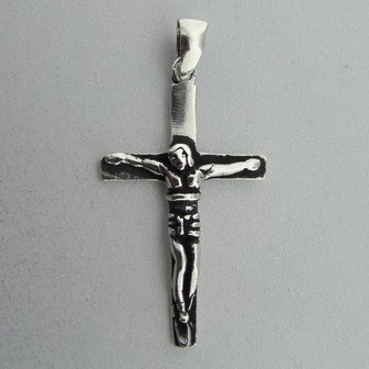 Zilveren Hanger Kruis Crucifix   