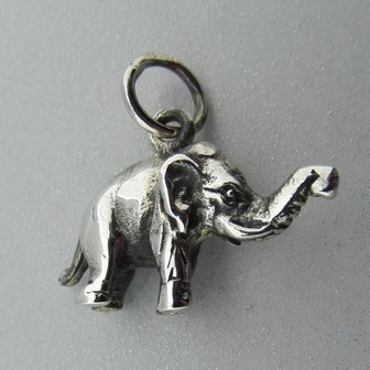 Zilveren Hanger Olifant  