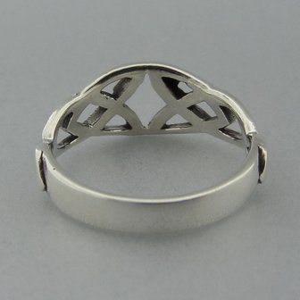 Zilveren Ring Keltische Triquetra   