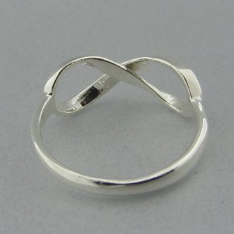 Zilveren Ring Infinity   