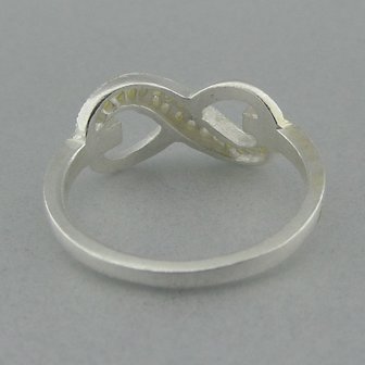 Zilveren Ring Infinity met Zirkonia   