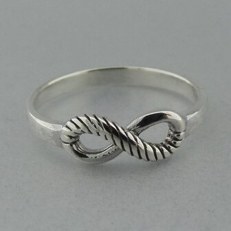 Zilveren Ring Infinity   