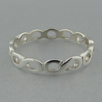 Zilveren Ring Infinity   