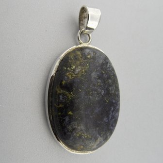 Zilveren Hanger Moss Agate  