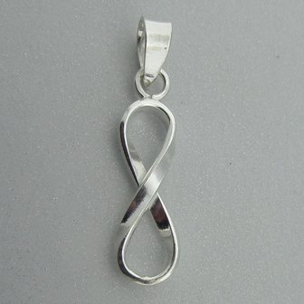 Zilveren Hanger Infinity Lemniscaat