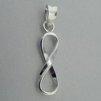 Zilveren Hanger Infinity Lemniscaat