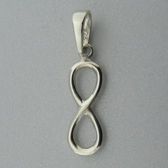 Zilveren Hanger Infinity Lemniscaat