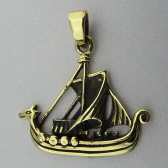 Bronzen Hanger Vikingschip  