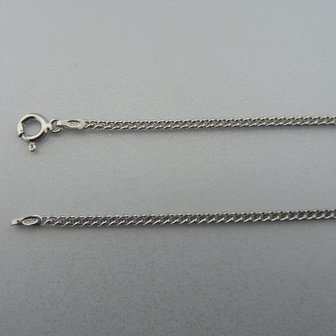 Zilveren Ketting Gourmet Gerhodineerd  50 cm x 2 mm 