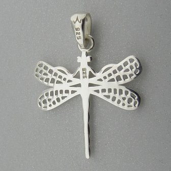 Zilveren Hanger Libelle  