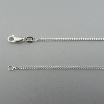 Zilveren Ketting Gourmette  45 cm  